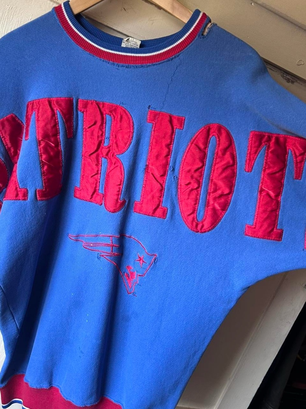 Vintage New England patriots crew neck